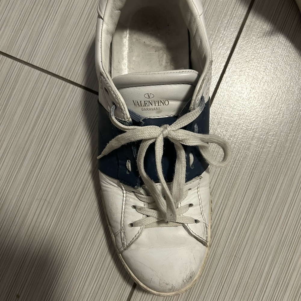 Valentino White and Blue Sneakers